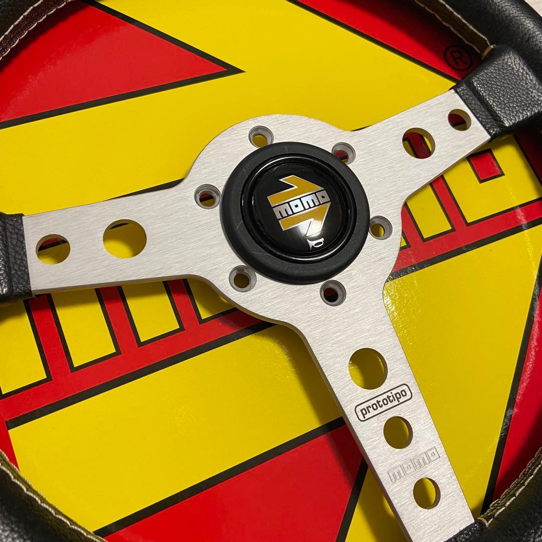 MOMO ステアリング PROTOTIPO SILVER 320φ MOMO ステアリング プロトタイプ シルバー 320｜ラテン車の雑貨と