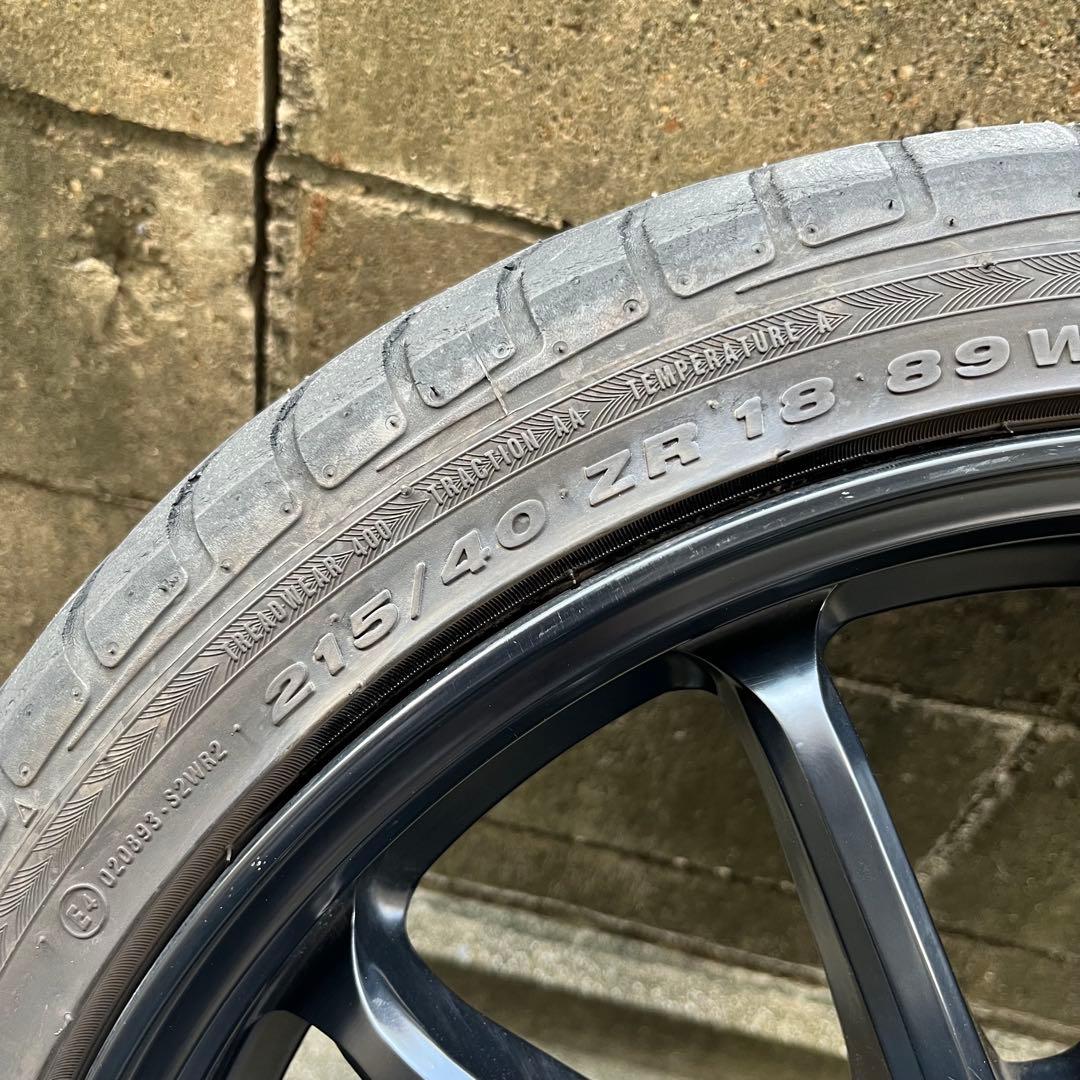 Work Emotion 11r 18インチ マットブラックホイールセット - メルカリ