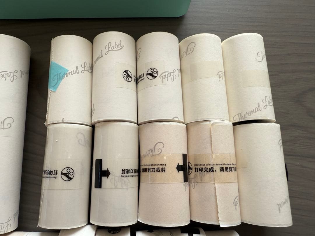 phomemo M04AS ミニサーマルプリンタ テープ多数セット