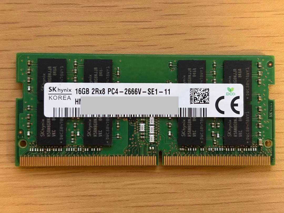 SK hynix 16GB DDR4 メモリー PC4-2666V - メルカリ