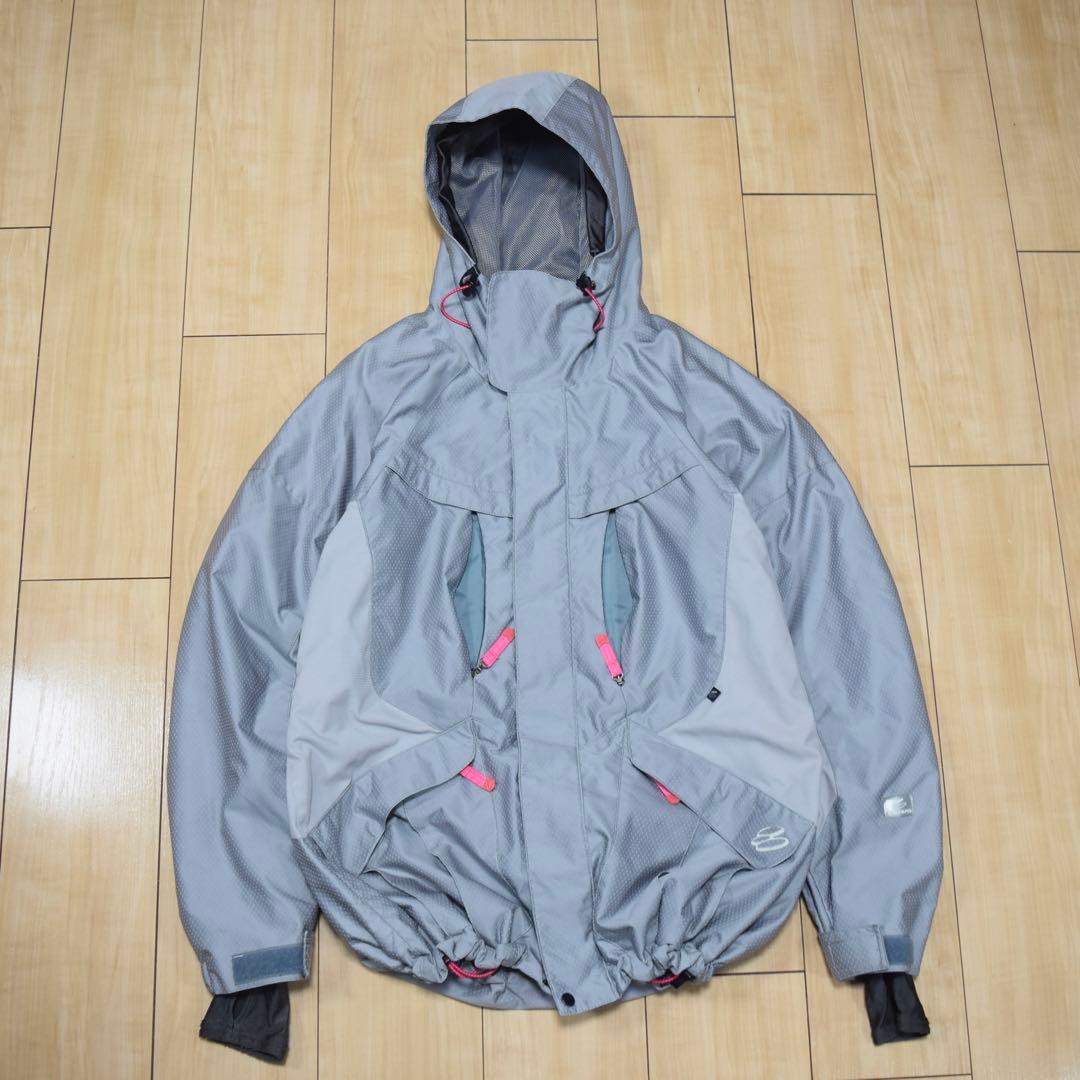 y2k ナイロンシェルジャケットシルバー テック系 archive 00s - メルカリ