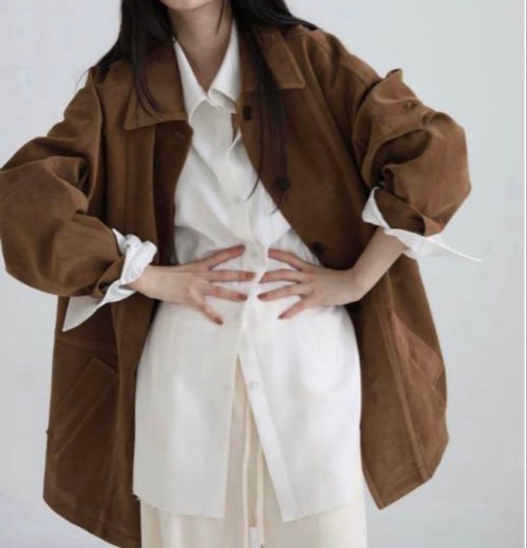 完売品】aere（アエレ）eco suede half coat - メルカリ