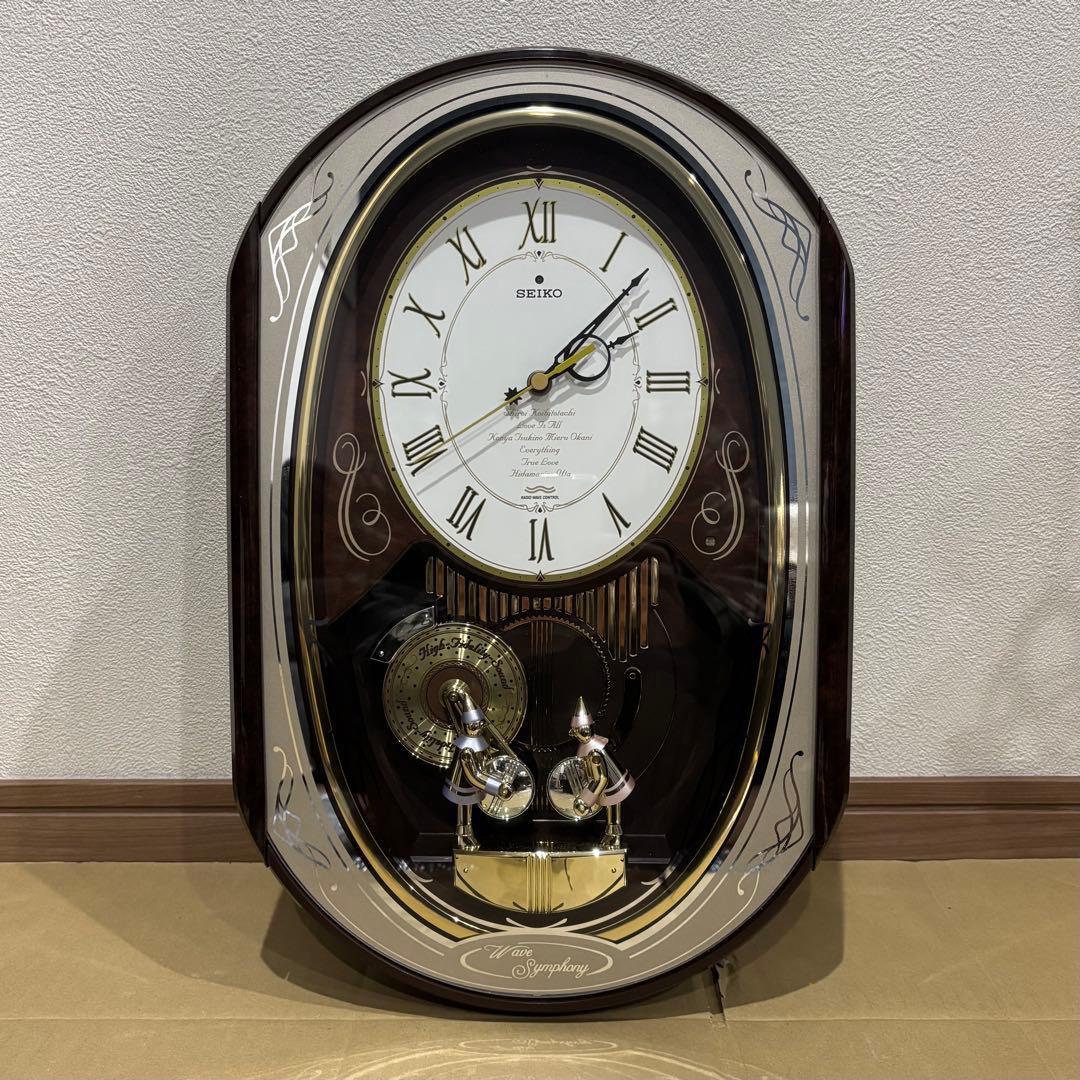 希少 セイコー ウェーブシンフォニー RE557B からくり時計 電波