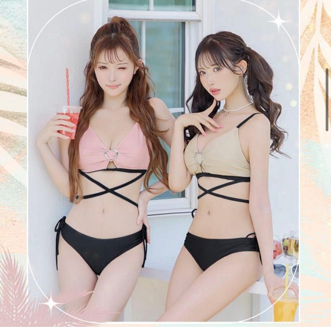 ハートバックルバイカラービキニ シェリミー - メルカリ