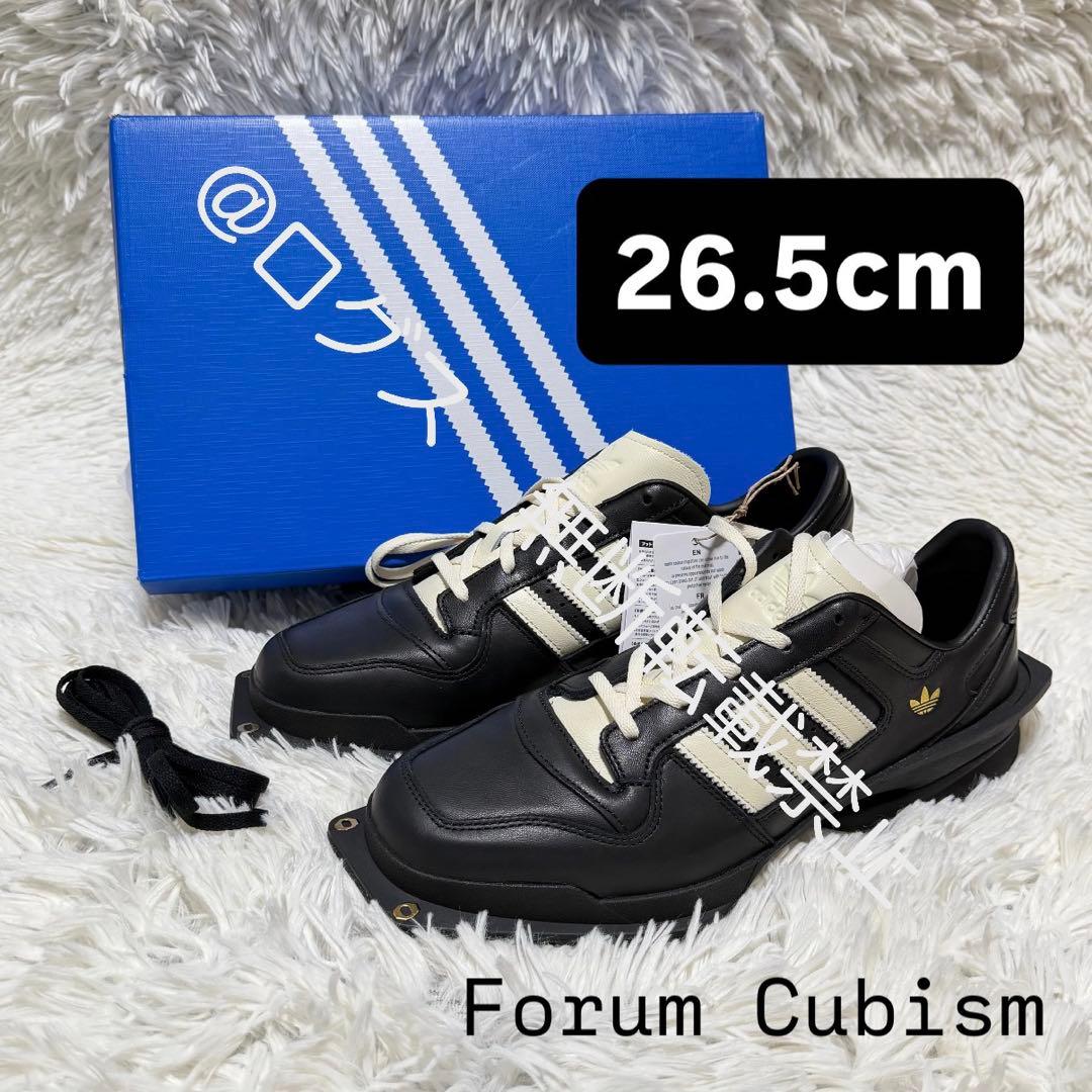 アディダス ウィメンズ フォーラム キュビズム コアブラック 26.5cm