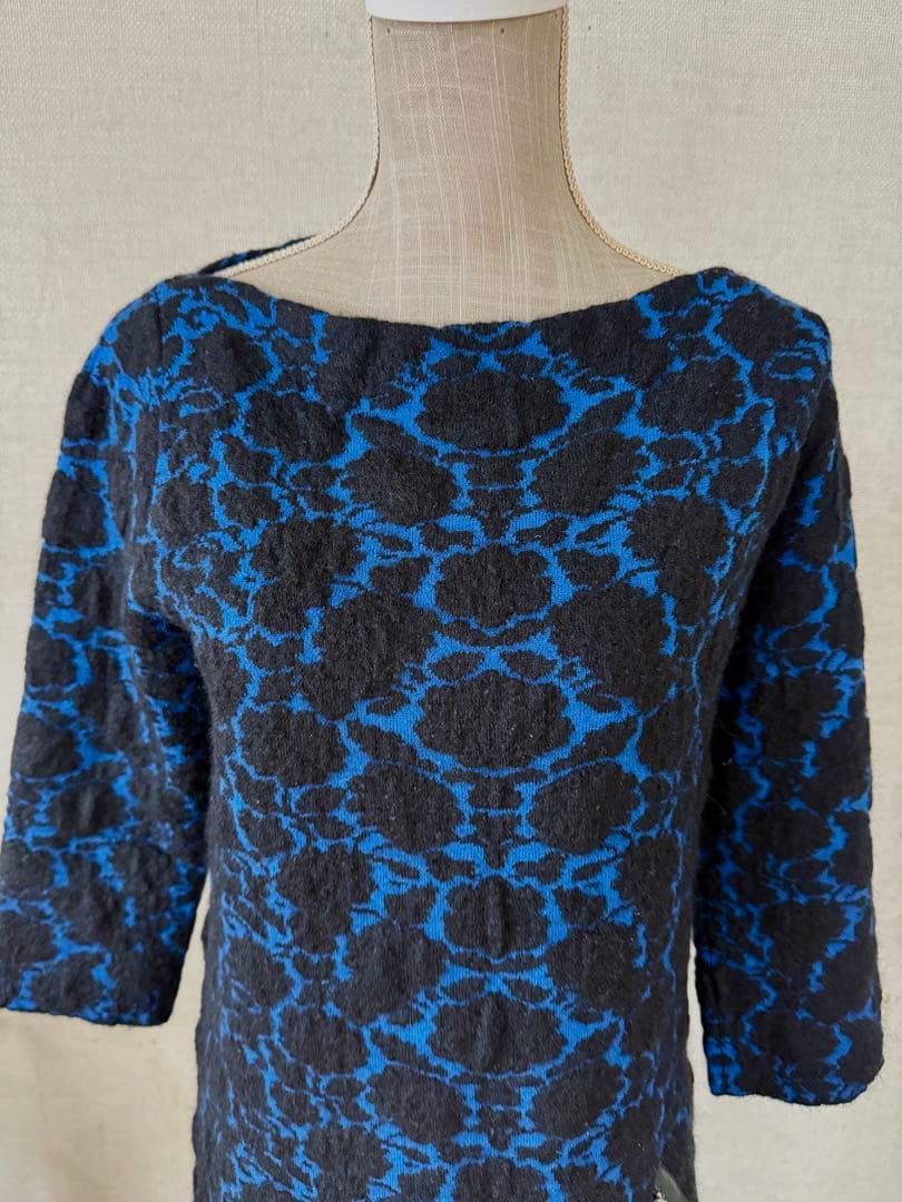 牛牛さま専用 ルイヴィトン 黒と青のパターンワンピース