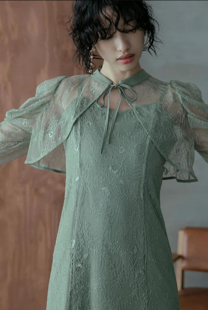 Dorry Doll ボレロキャミワンピースレイヤード総レースパーティー