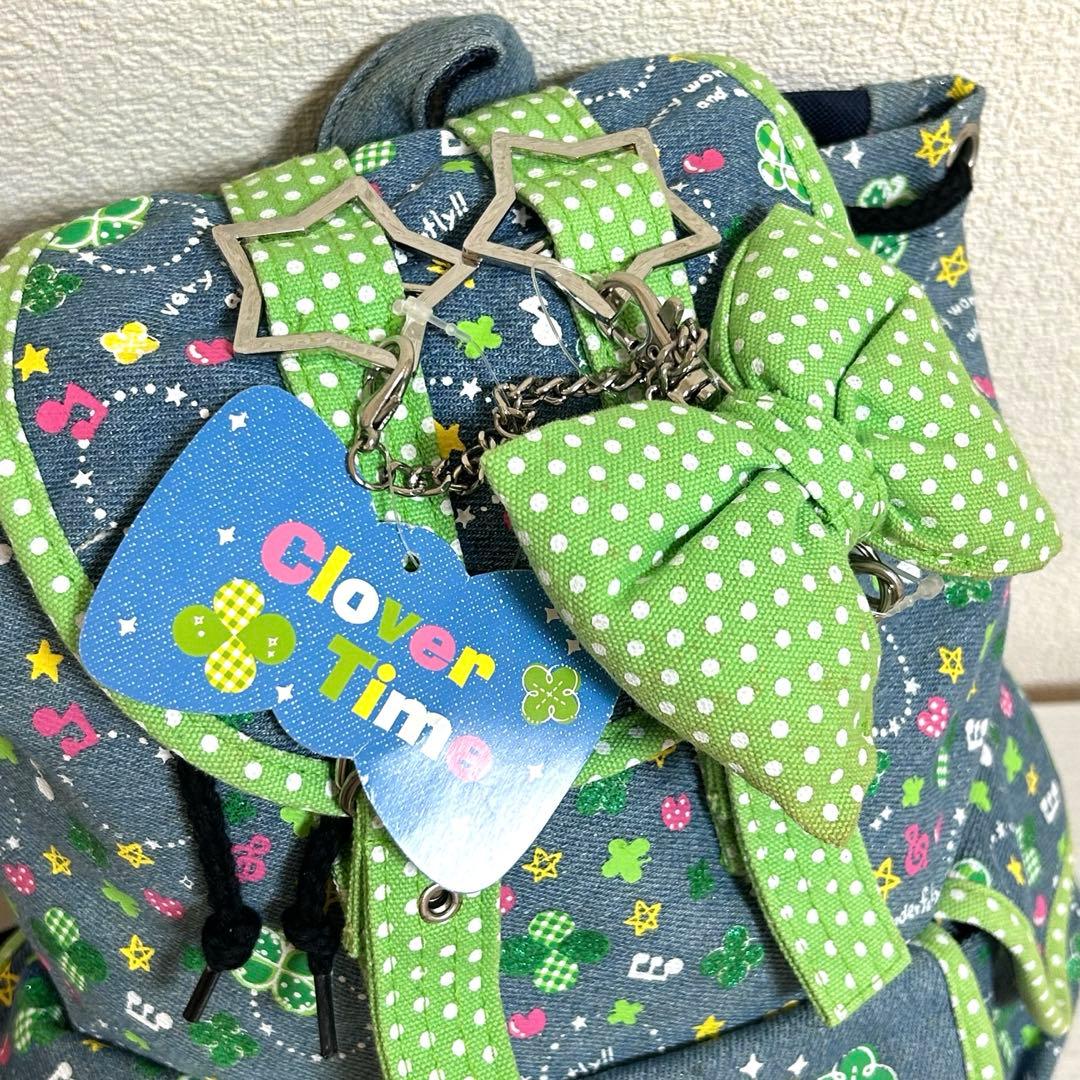 y2k 平成ギャル 平成女児 クローバー リュックサック バッグ 鞄