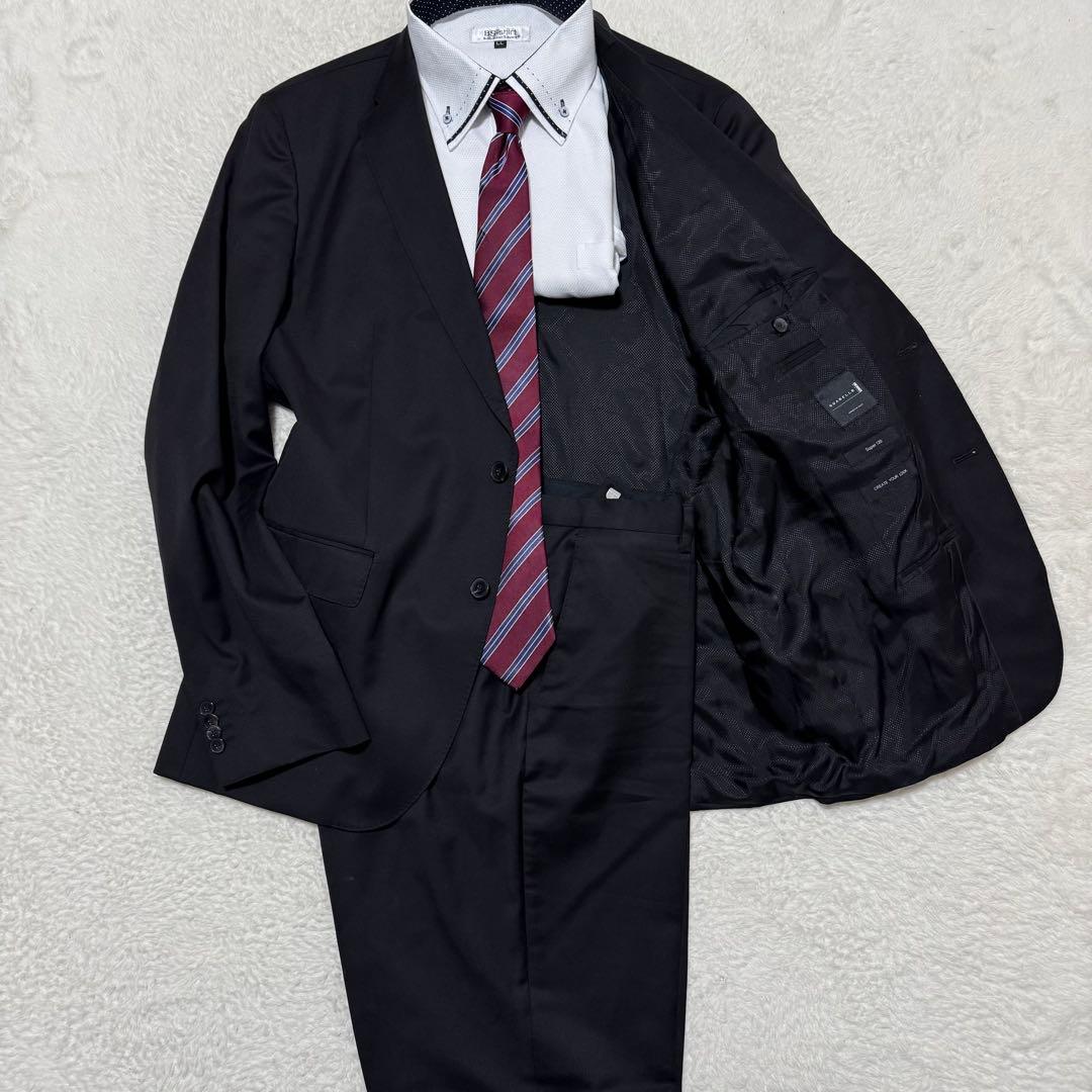 奇跡のXXXL！美品✨ヒューゴボス セットアップ グアベロ Super120