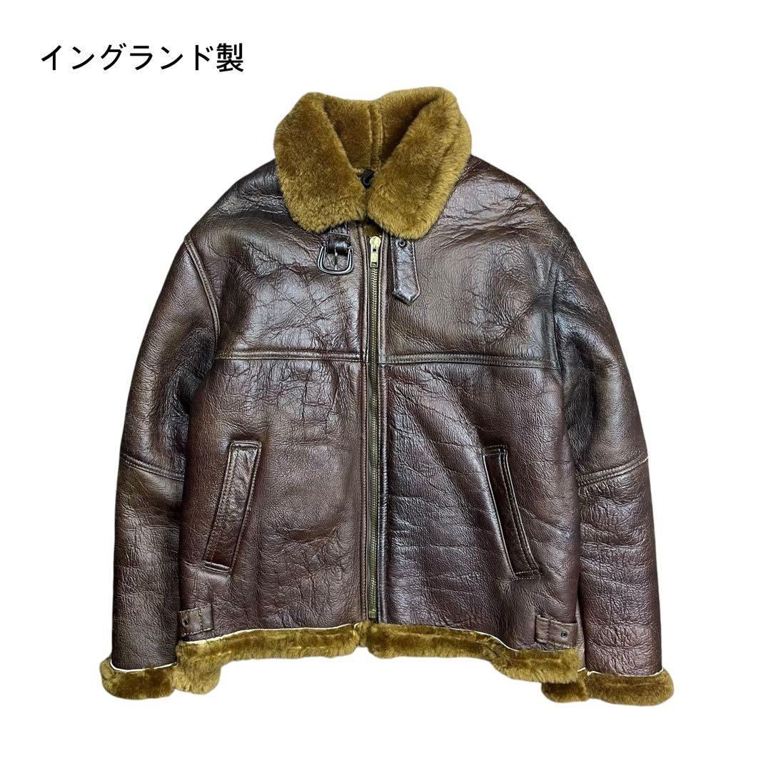 70s 英国製 フライトジャケット アーヴィンジャケット リアルムートン