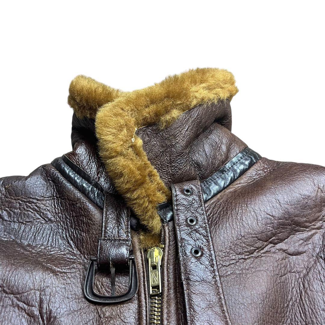 70s 英国製 フライトジャケット アーヴィンジャケット リアルムートン