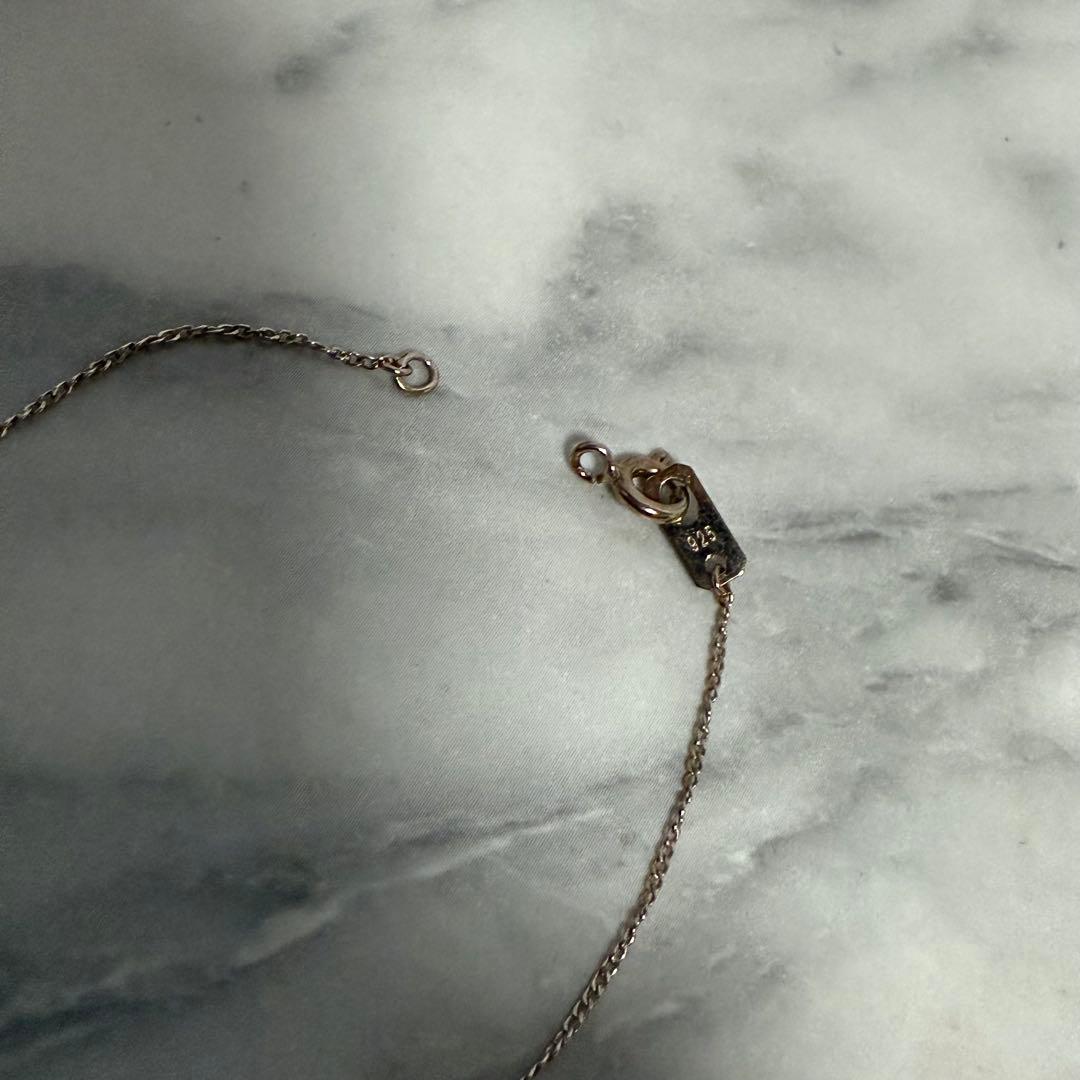 ete リボン ネックレス ピンクゴールド - メルカリ