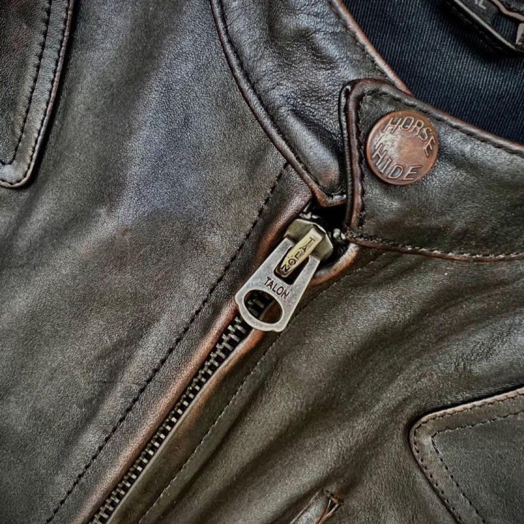 わ*ん様 ヴェノム風 馬革ライダースジャケット（RRL風デザイン）Lサイズ相当 Amazon.co.jp: [アスタウル] Venom ヴェノム モーターサイクルレザー