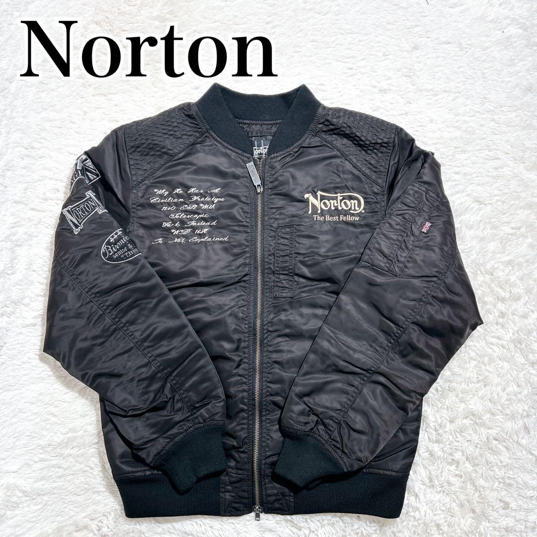 美品】Norton ノートン MA-1 フライトジャケット ボンバー 総刺繍