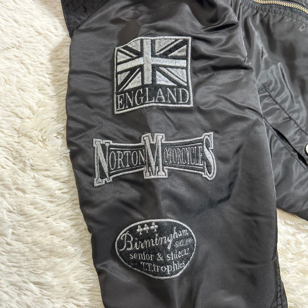 美品】Norton ノートン MA-1 フライトジャケット ボンバー 総刺繍
