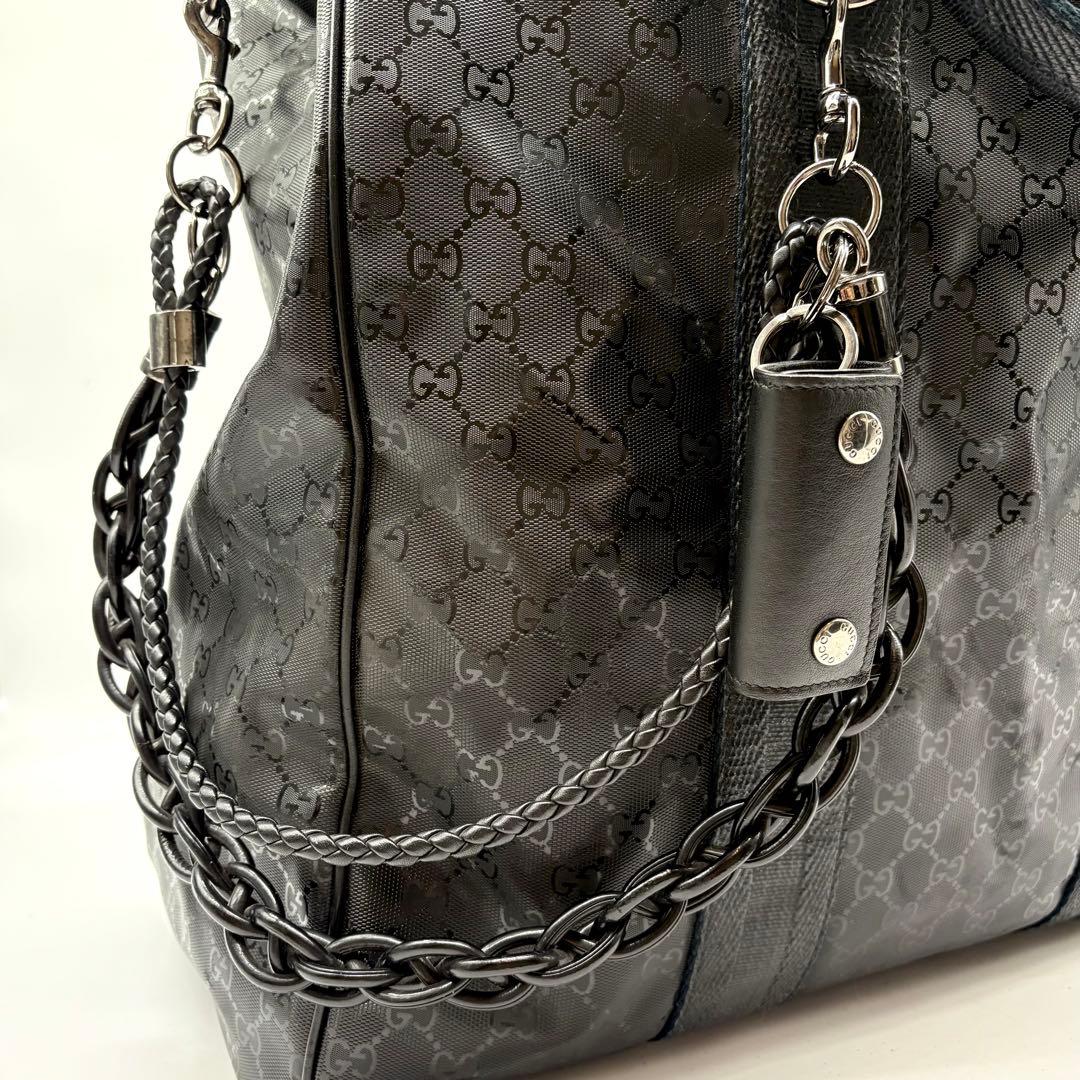 超希少 ランウェイ限定品】GUCCI ウォレットチェーン付 インプリメ