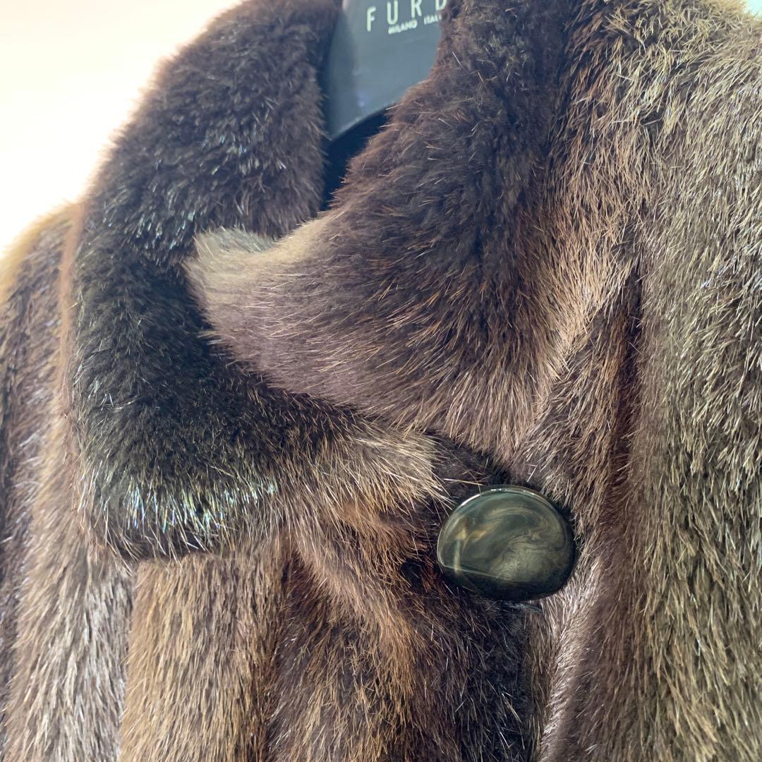 新春　 プライス❣️シェアード　ラクーン　ファー　コート　《貂皮　毛皮　大衣》