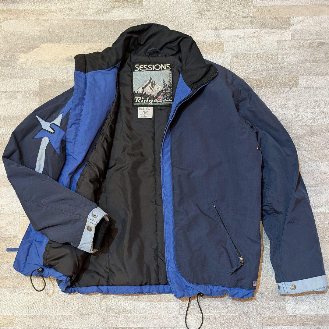 ☆冬物最終セール☆90s SESSIONS スノボジャケット スターロゴ L相当