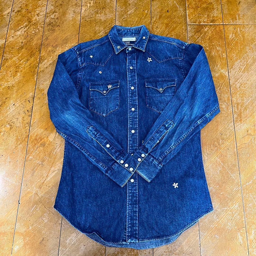 SHANANA MIL Ralph Lauren デニムシャツ Mサイズ POLO RALPH LAUREN（ポロ・ラルフローレン） 爆買 ポロ ラルフローレン