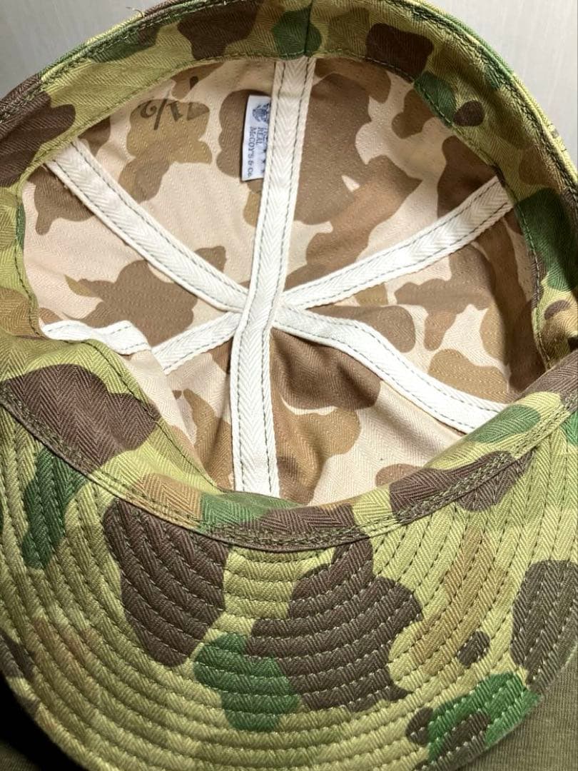 THE REAL McCOY´S フロッグスキン CAP 迷彩キャップ 美品