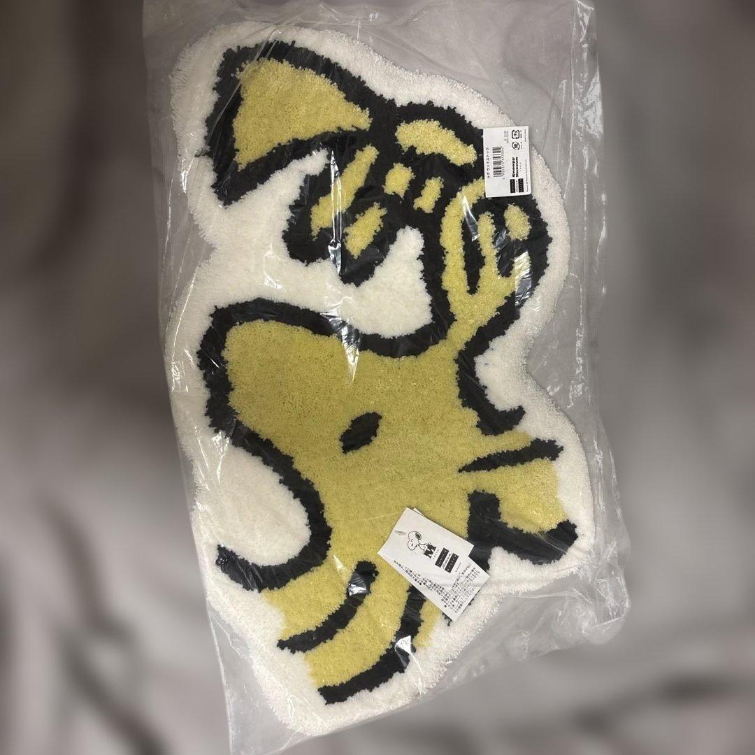 ウッドストック　ラグ 大人気♪スヌーピーシリーズ！大人かわいいウッドストック柄ラグ