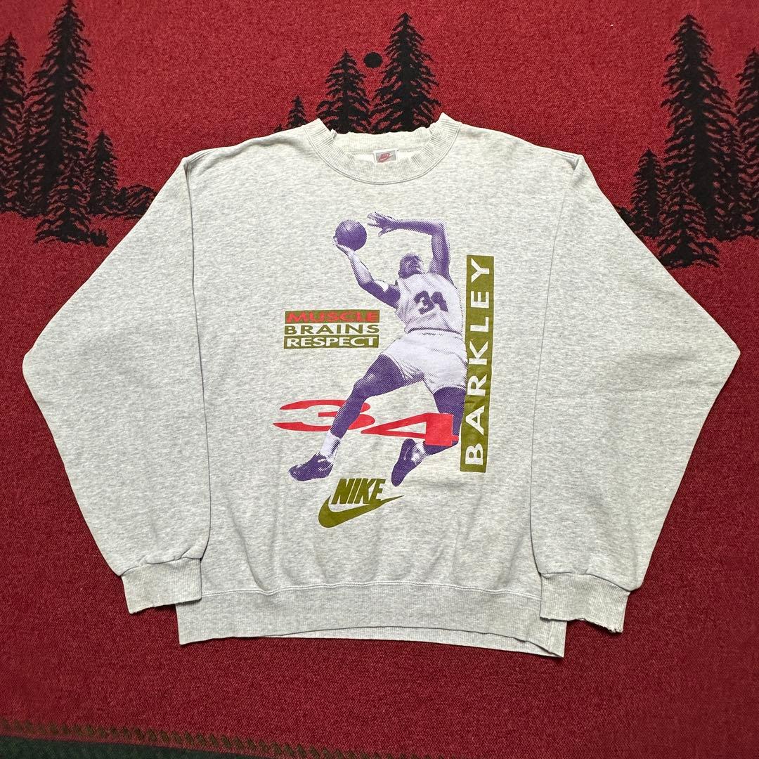 90s NIKE 銀タグ チャールズバークレー スウェット NBA 日本製 - メルカリ