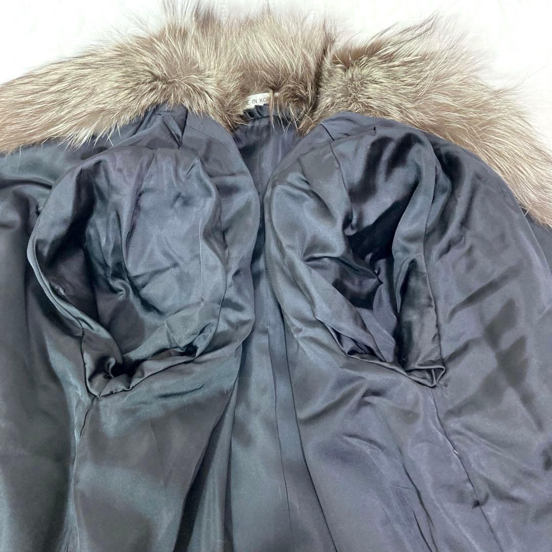 極美品✨ サガフォックス ロイヤル 金サガ 毛皮コート シルバー