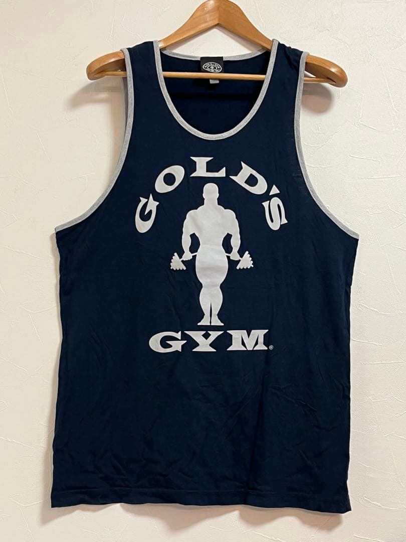 GOLD'S GYM リンガータンクトップ L ネイビー 横川尚隆 ゴールドジム