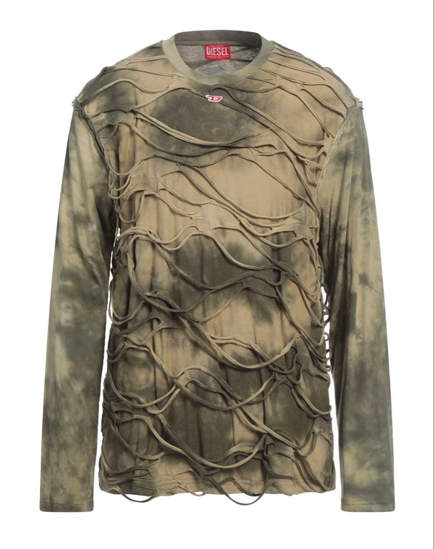 京本大我着用]DIESEL オリーブグリーン 長袖Tシャツ - メルカリ