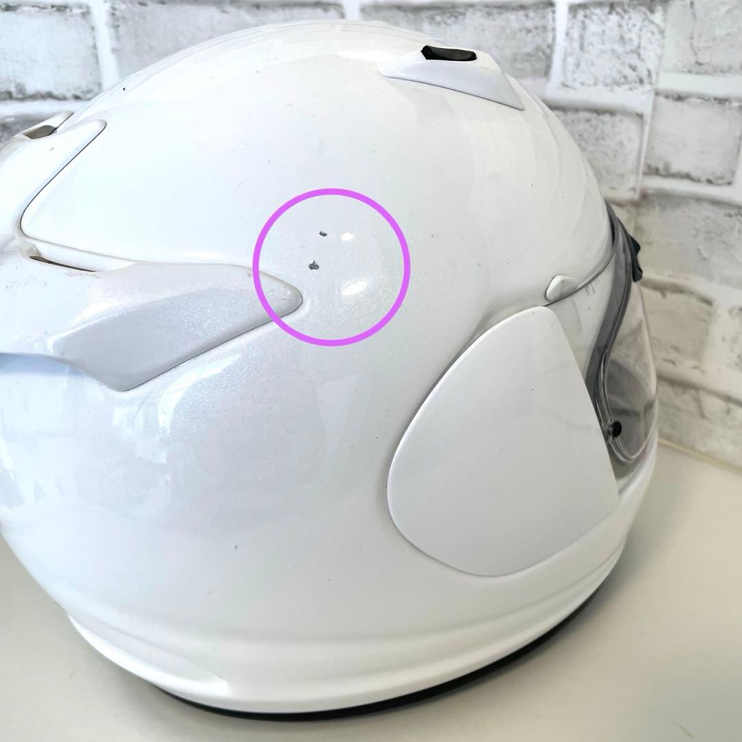 【Arai 】アライ　クワンタム-Ｊ　フルフェイスヘルメット 57.58cm 白