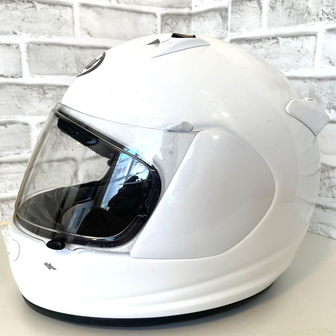 【Arai 】アライ　クワンタム-Ｊ　フルフェイスヘルメット 57.58cm 白