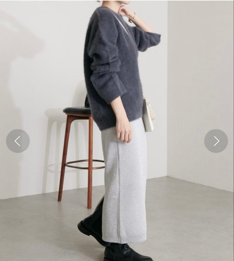 COLLAGE GALLARDAGALANTE フォックスカシミヤニット グレー - メルカリ