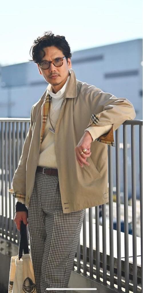 80s Burberry バーバリー ビンテージ ハリントンジャケット 西口修平