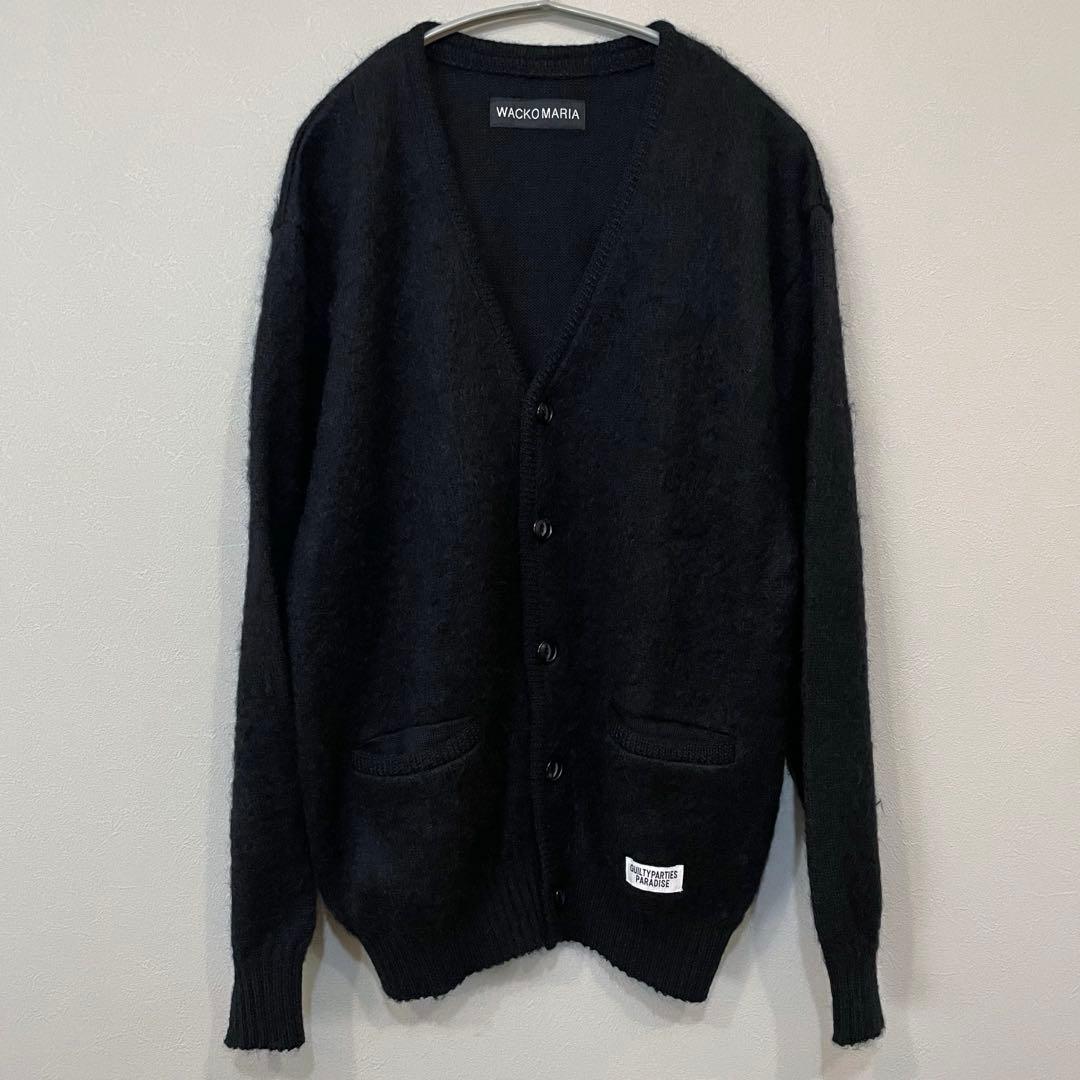 即完売極美品！24FWワコマリア モヘアカーディガン ブラック Mサイズ