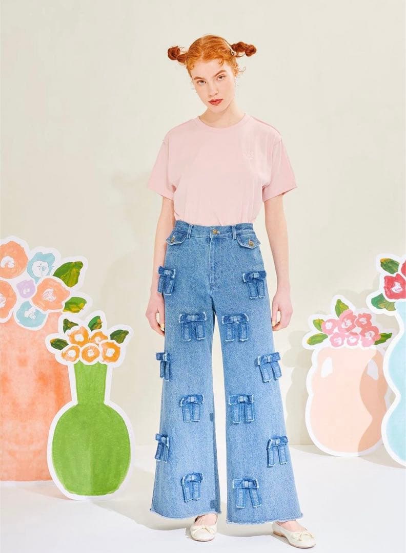 poppyリボンデニム あさぎーにょ - メルカリ