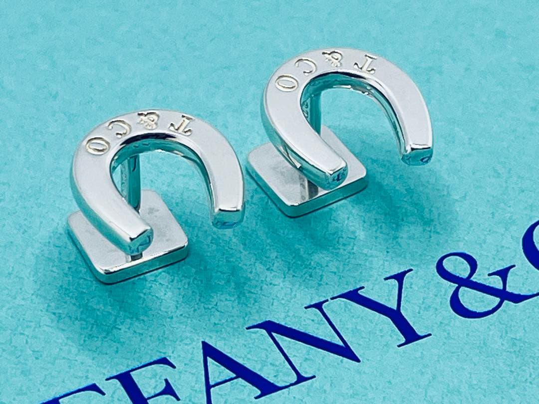 c753 ティファニー 希少 美品 ホースシュー カフリンクス 925 蹄鉄 蹄