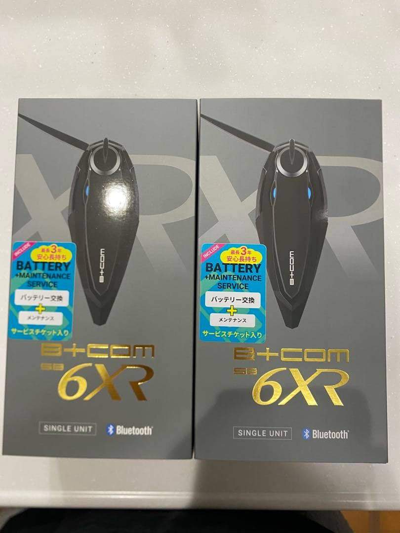 今月限定価格【新品未使用】B+COM SB6XR シングル2個セットチケット付き B＋COM（ビーコム） サインハウス SB6XR Bluetooth インターコム ペア