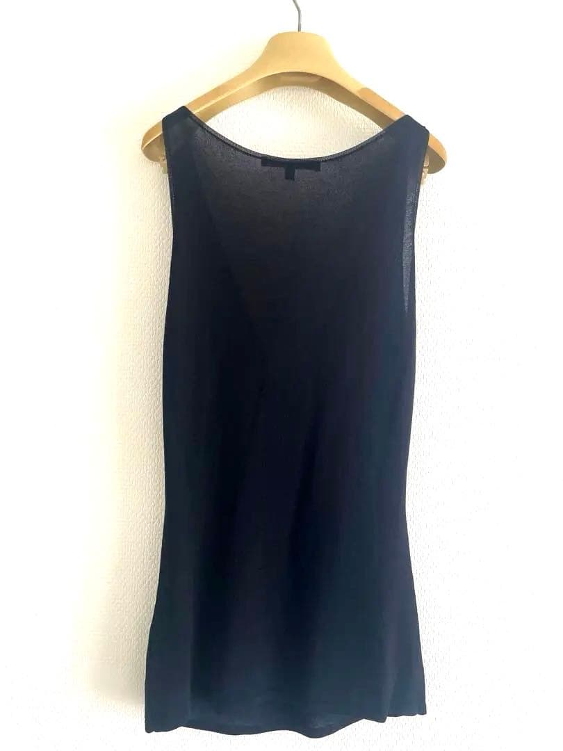 GUCCI】美品✨ブラックキャミソール✨スワロスキーチャーム付き