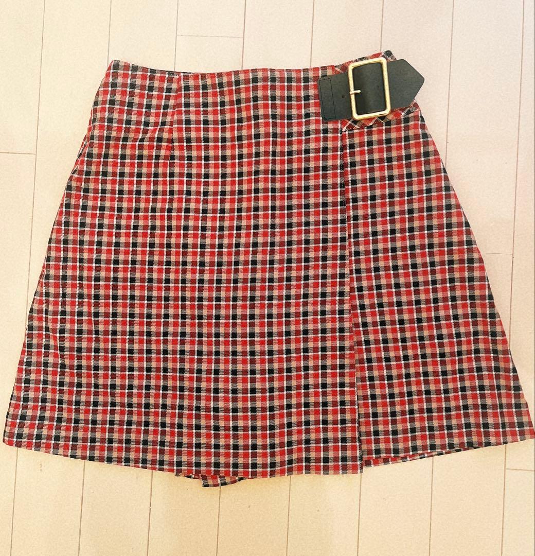 美品】ブルーレーベル クレストブリッジ 巻きスカート（キュロット