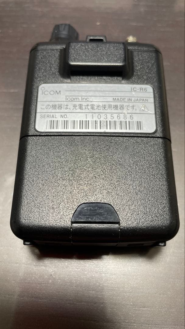 ICOM IC-R6 広帯域ハンディレシーバー CS-R6、OPC-478UC付 - メルカリ