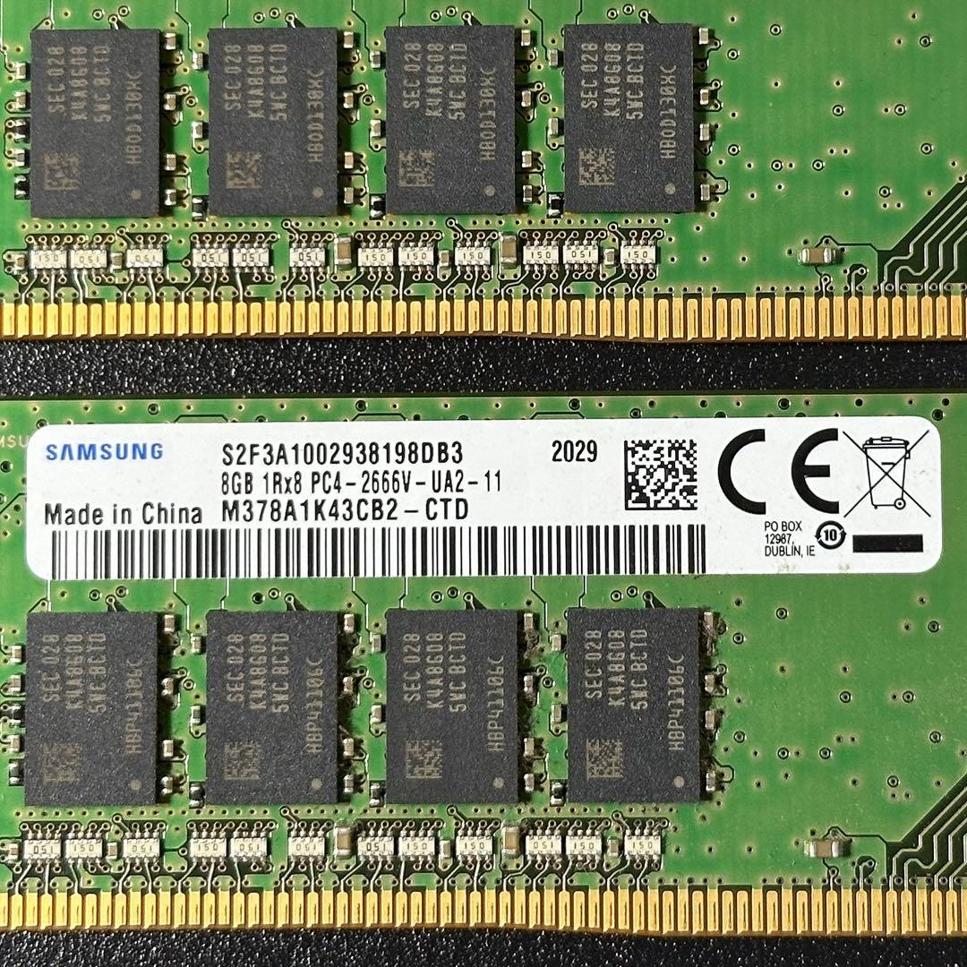 動作保証】DDR4-2666 16GB(8GB×2) Samsung p103 - メルカリ