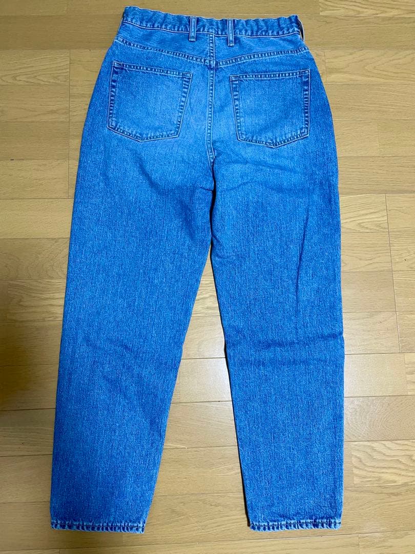 新品 未使用 北欧暮らしの道具店 ストレートデニム Mサイズ ブルー