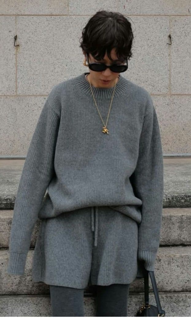 マチャット machatt ラムズウールニット ショートパンツ セットアップ