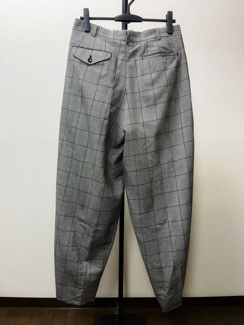 コムデギャルソンオムプリュス AD2021 グレンチェック ワイドスラックスS