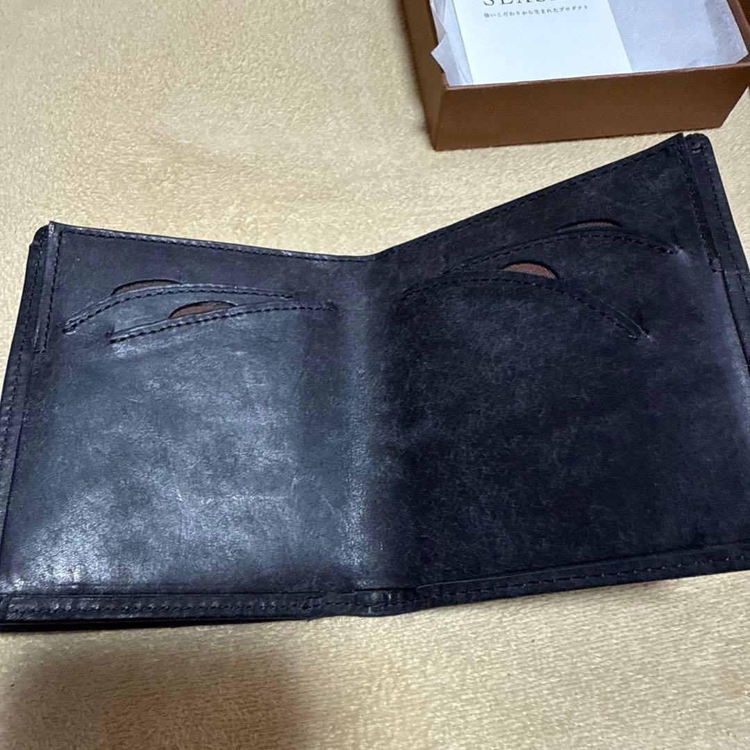 SEASARシーサー Integral 二つ折り財布 プエブロレザー ネロ - メルカリ