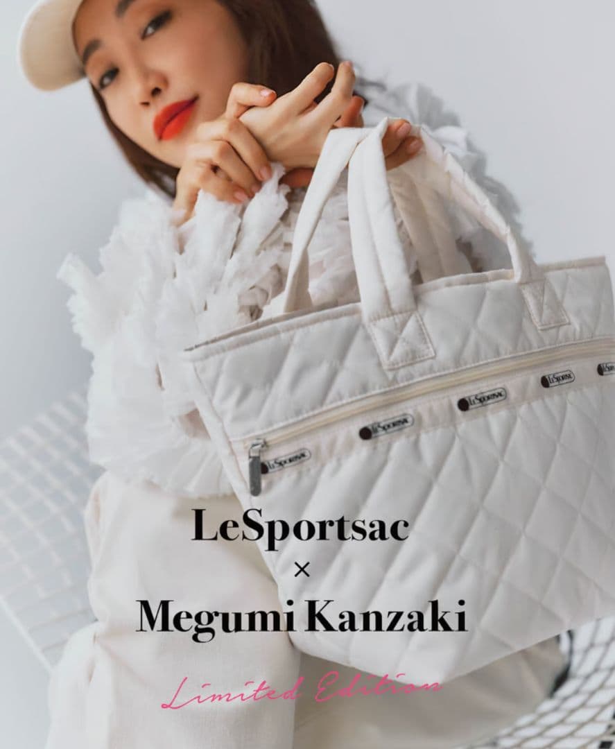 レスポ 神崎恵さんコラボ トートバッグ メレンゲホワイト 創立50周年