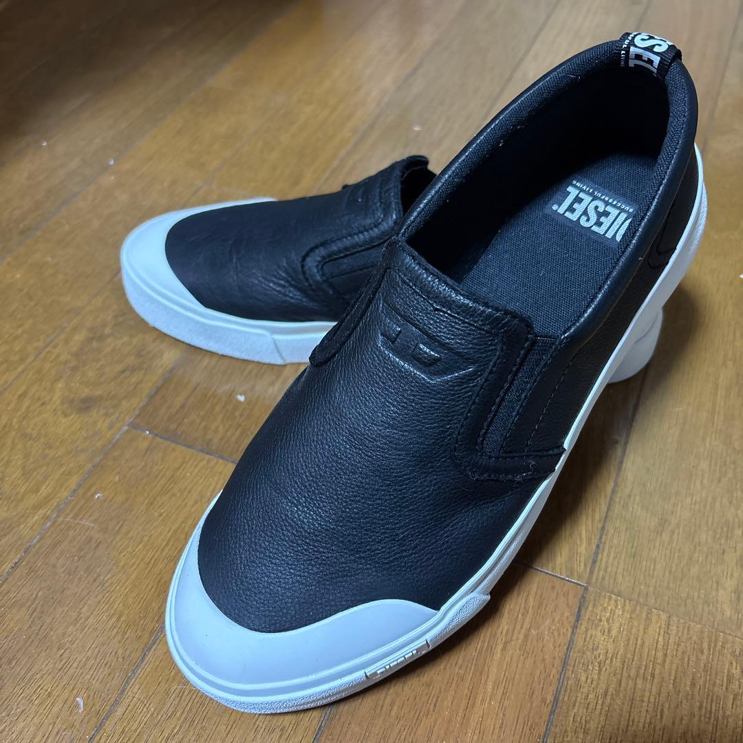 DIESEL スリッポン レザースニーカー - メルカリ