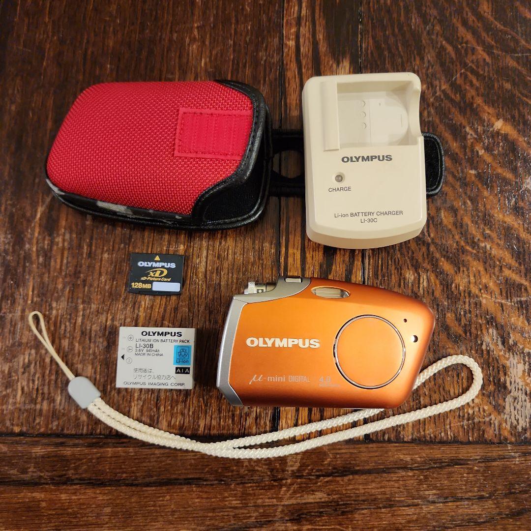 OLYMPUS μ mini DIGITAL(ピクチャーカード128MB付) - メルカリ