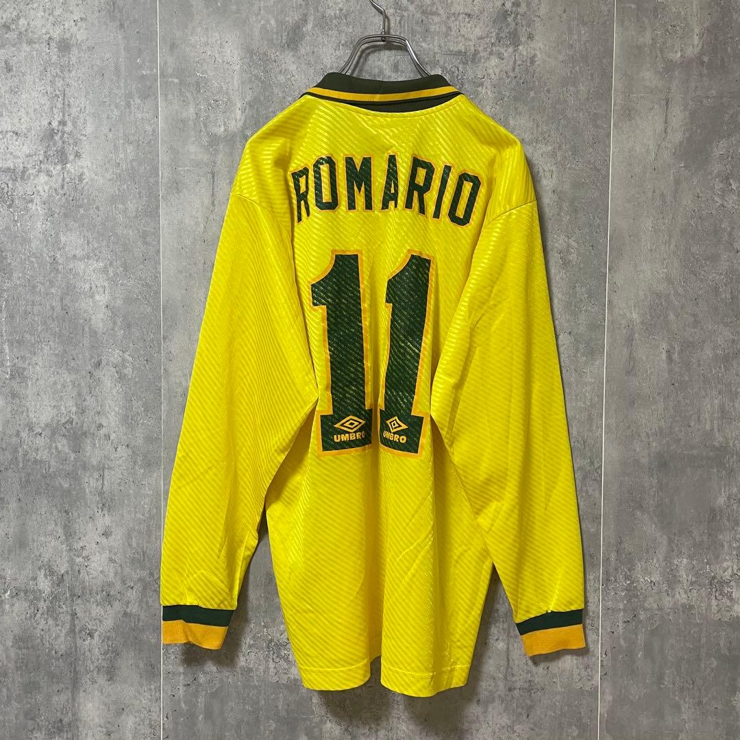 UMBRO/アンブロ】 90s ブラジル代表 ロマーリオ #11 ユニフォーム