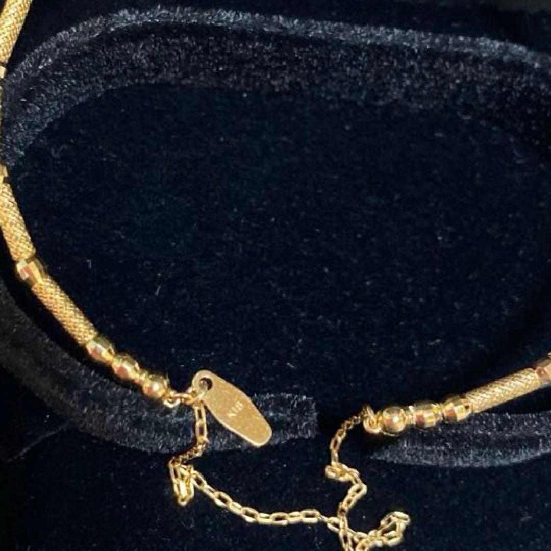 K18YG/WG ダイヤモンド 0.28ct バングル ブレスレット 品質保証書